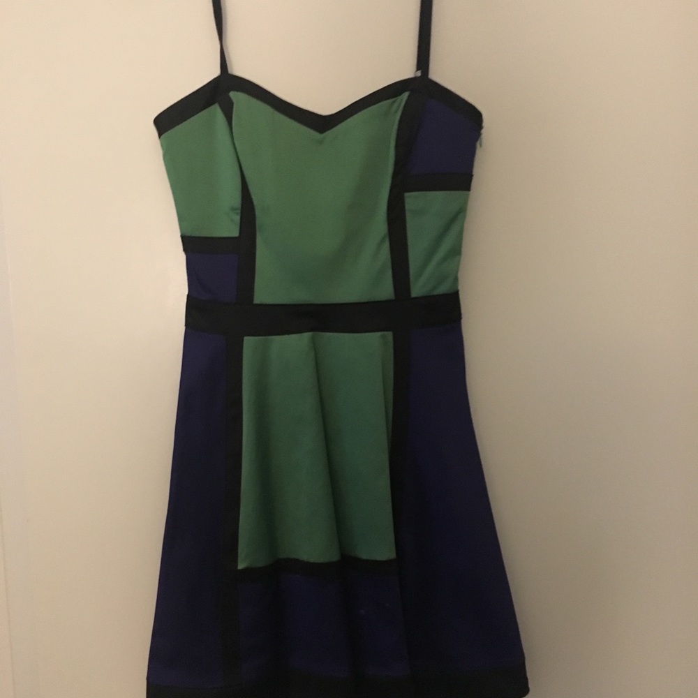 Rinascimento Blocked Pattern Dress